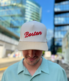 Boston Seaport Script Snapback Hat